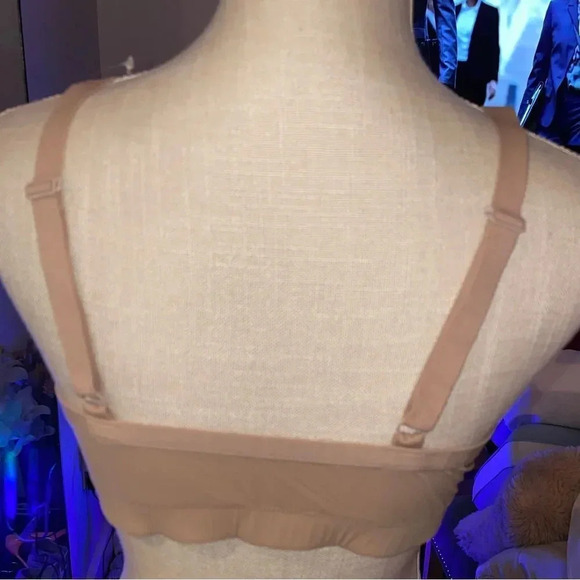 NATORI UNLINED CONVERTIBLE BRALETTE WITH LIGHT SUPPORT NUDE SIZE XL - Picture 5 of 8